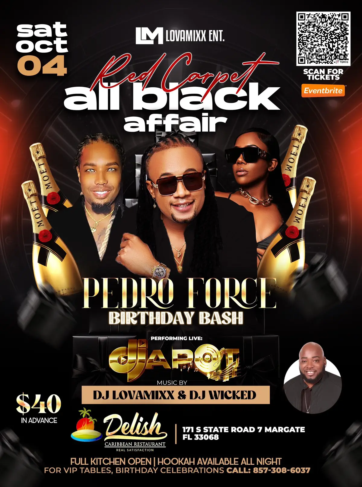 PEDRO FORCE BDAY BASH @DELISH MARGte FL