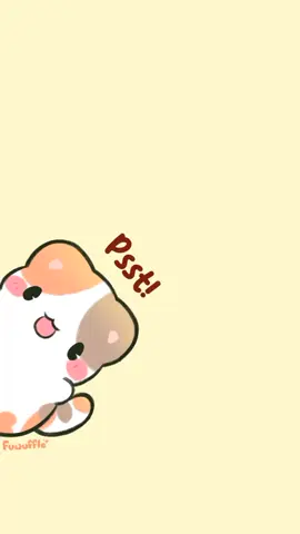 Psst! 👀🐈  Share with your favorite person 🧡  ✨ #fuwuffle #silly #orangecat #iloveyou #animations                     
