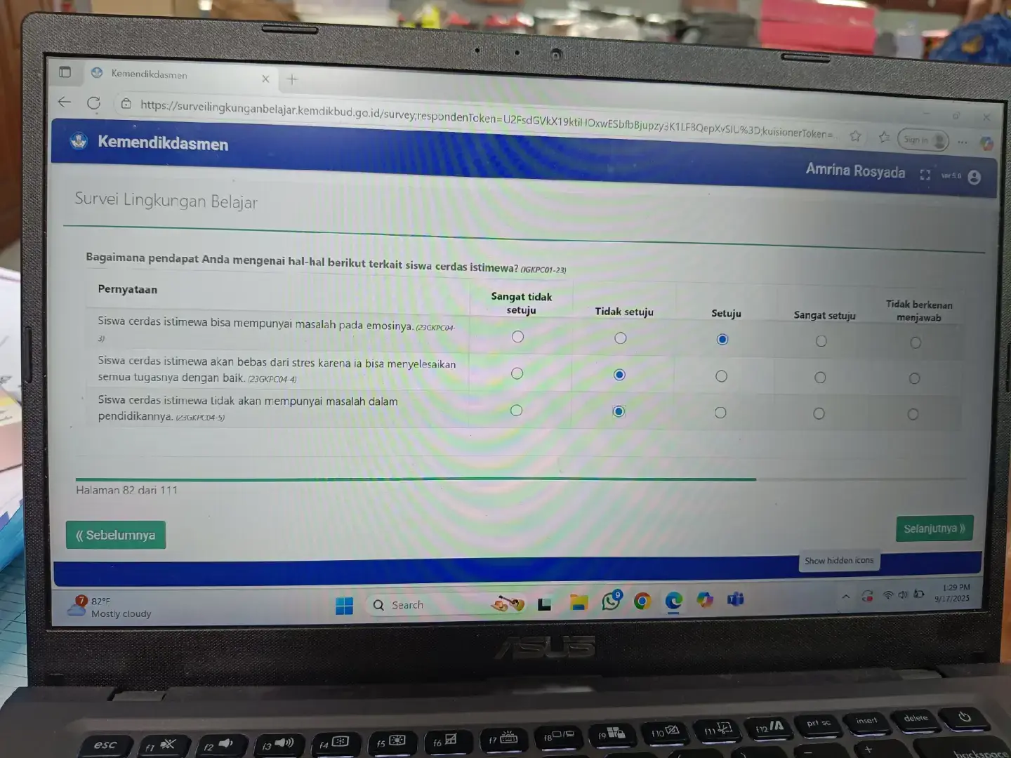selesai ya 101 soal sulingjar th 2025