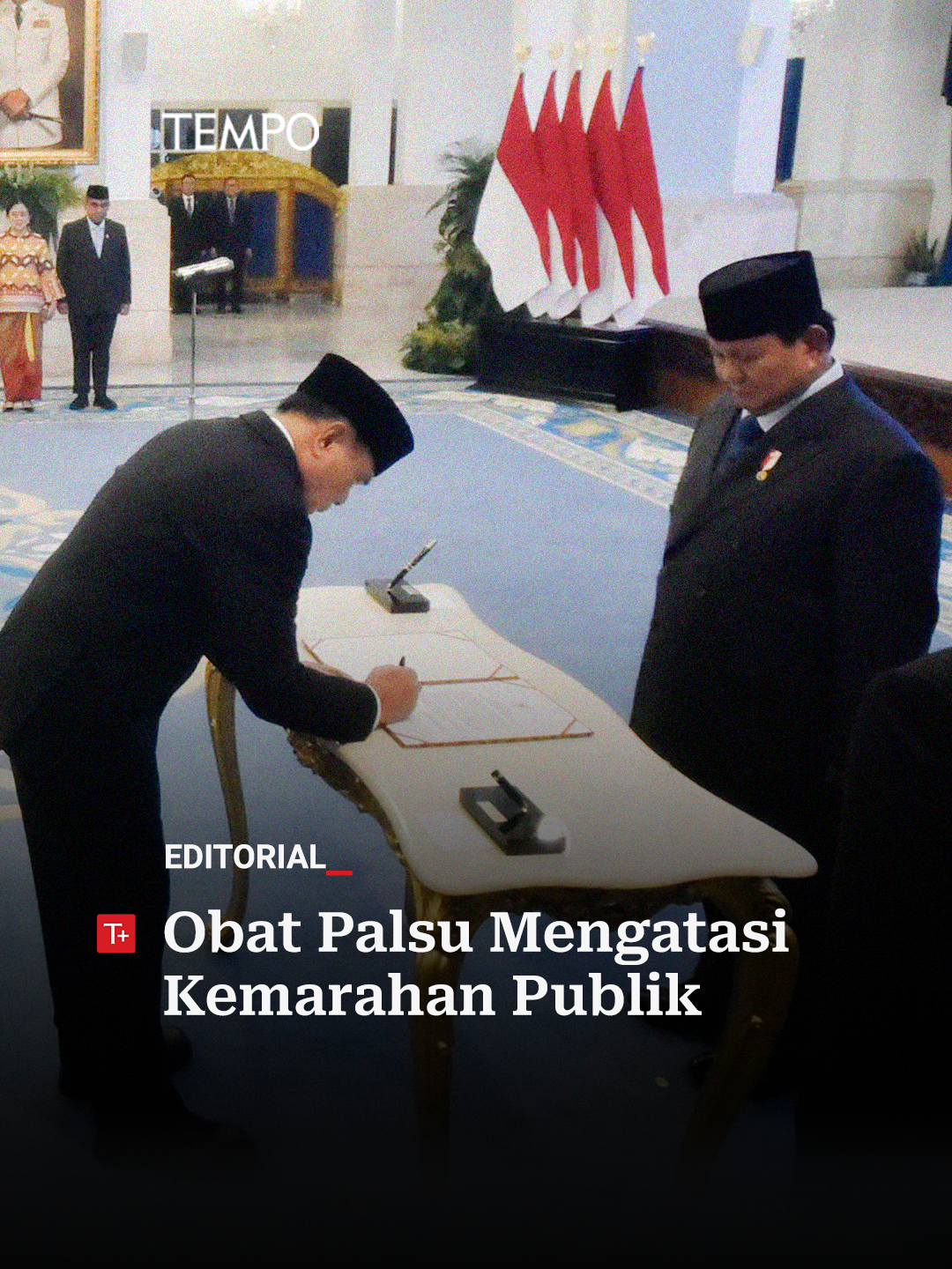 Presiden Prabowo merombak kabinetnya dua kali setelah demonstrasi besar akhir Agustus yang menuntut perbaikan ekonomi. Reshuffle kabinet belum menjawab sumber masalah kemarahan publik. Baca editorial Tempo selengkapnya di tempo.co #Tempo #editorial #reshuffle #kabinet
