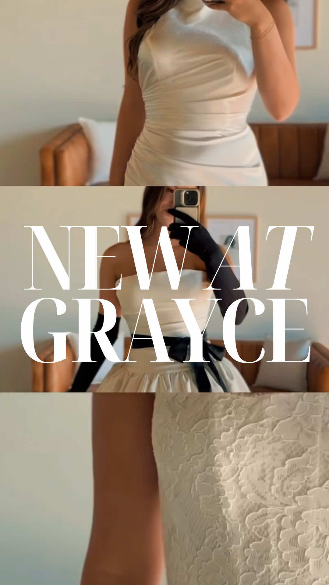 🗞️ New in Chattanooga: gowns with presence.  Three distinct statements — fluid satin, vintage-inspired ballgown with a modern edge, and Chantilly lace adorned with pearls. Each one redefines sophistication.  Which speaks to you most? 🤍Tell us in the comments. #GrayceBride #GrayceChattanooga #WhatsNewAtGrayce #BridalInspo #modernbride 