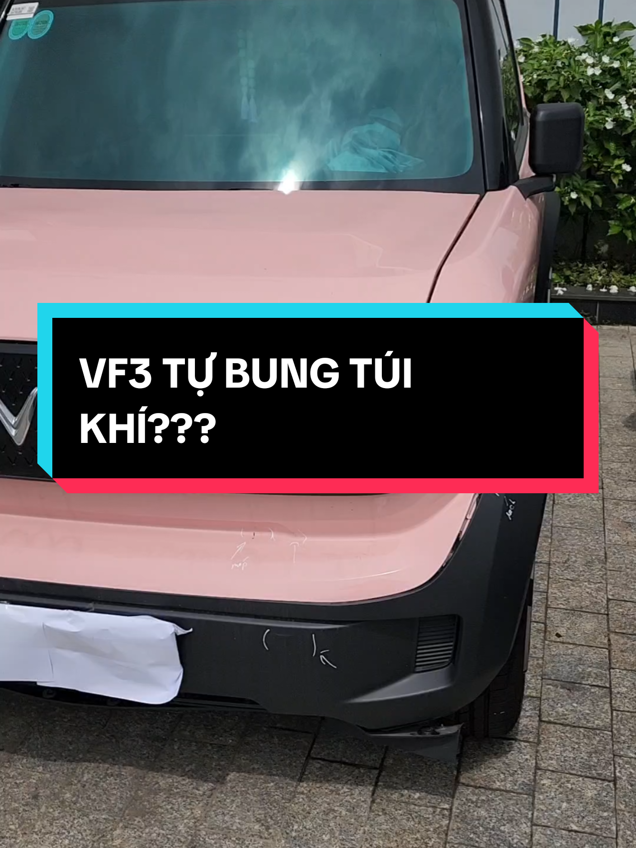 VF3 tự bung túi khí ???#longiuxedien #longyeuxedien #vinfast #vf3 