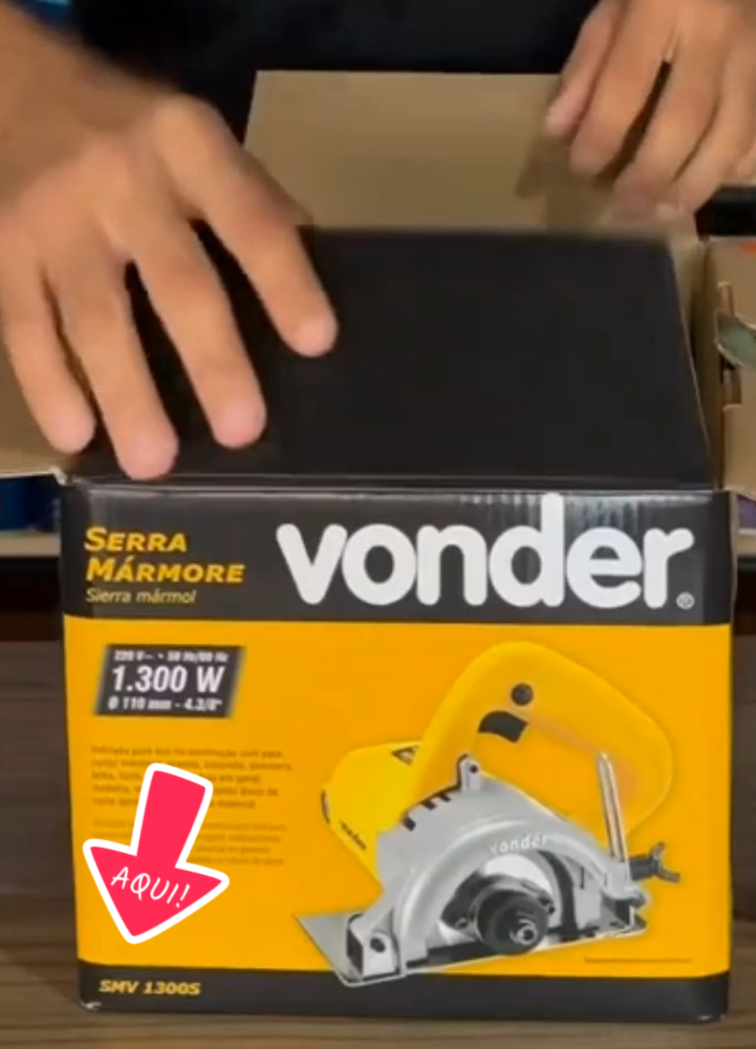 Serra Mármore Profissional Tipo Makita Vonder Smv1300s Madeira, Concreto 220V/127V + Disco... #serramarmore #vonder #serra #disco 