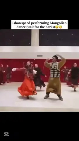 iShowSpeed performing Mongolian dance 🇲🇳💃 (wait for the bark 🐶😂)#iShowSpeed #MongolianDance #EpicZone #ViralVideo #FunnyDance #SpeedMoment #TrendingNow #FYP #Bark