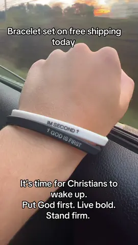 Faith first, always this  bracelet set is the perfect daily reminder wear your faith proudly.  GodIsFirst and  ImSecond on free shipping today #GodIsFirst #ImSecond #FaithBracelet #ChristianJewelry #ChristianTikTok 