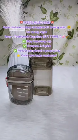 need natin to mga miii 😊 kaya click the yellow basket 🥰  #travelessentials #toothbrushcase #soapholder  #fypシ゚ #foryoupage 
