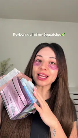 Reviewing all of my eyepatches ✨✨ Which ones have you tried !??  @Rare Beauty  @Patchology  @YSEBeauty  @Peter Thomas Roth Labs  @beautybio  @Chanel  #eyepatchreview #eyepatches #skinprepformakeup 