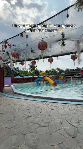 Di jamin anak betah gak mau di ajak pulang 🤭😁😁 #ganeshasendangsalju #kolamrenang #wisatakaranganyar #ekplorekaranganyar 