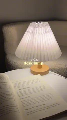 love my new lamp 🤍  #nightlamp #aestheticlamp #lamp #desklamp #lampshade 