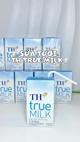 🥛 Sữa TH True Milk 110ml ít đường ✨ #thtruemilk #suatuoi #suatotchocon #xuhuong #banchaynhat 
