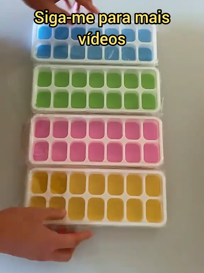 kit 4 formas de gelo em silicone com tampa  #formas #formasdegelo #formasdegelocomtampa #kit4formasdegelo