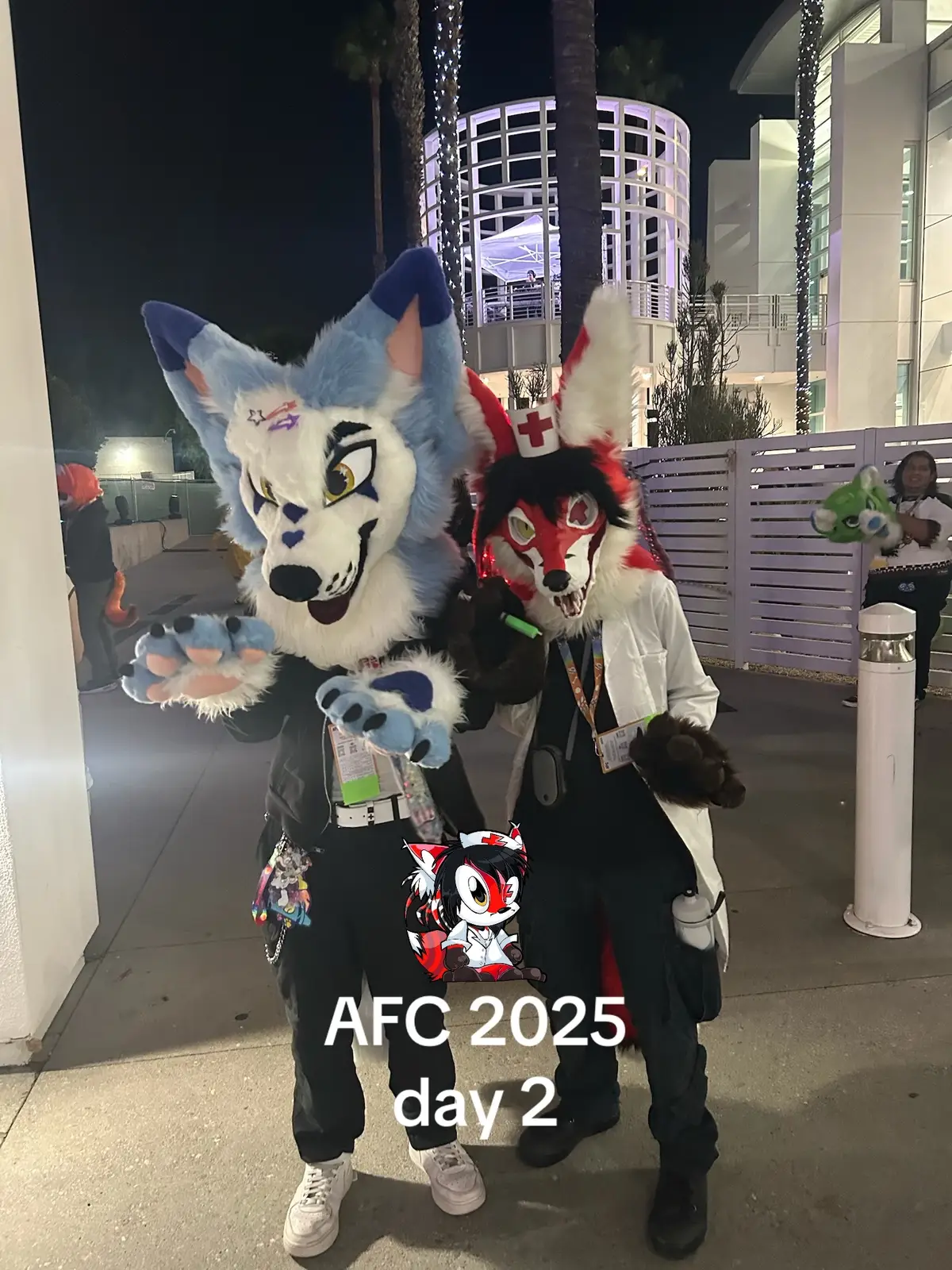 @givemeyouruglyy is the suiter on the fourth slide i wish i got more pictures but whatever .. it was really fun and i can’t wait to go back!! #afc2025 #renardqueenston #lapfox #furry #fursuit 