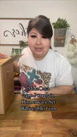 MalaCasa 24Pc Dinnerware Set #tiktokshop 