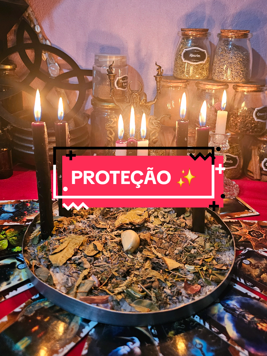 Magia de Proteção ✨️ Informações no verdinho, link na  Bio  #bruxa #magia #bruxaria #protection #proteção 