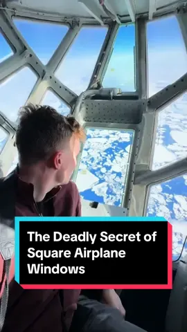 The Deadly Secret of Square Airplane Windows #USA#foryou#Knowledge#AviationFacts #ScienceTok