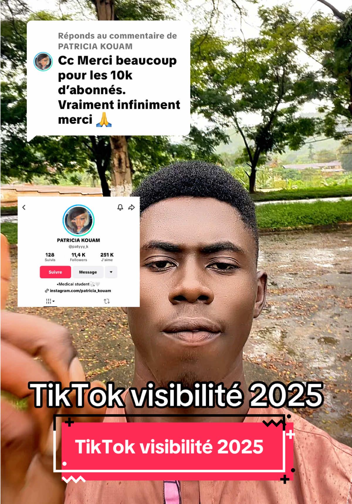 Réponse à @PATRICIA KOUAM TikTok visibilité 2025 #creatorsearchinsights #tiktokvisibilite2025 #pourtoi #viral 