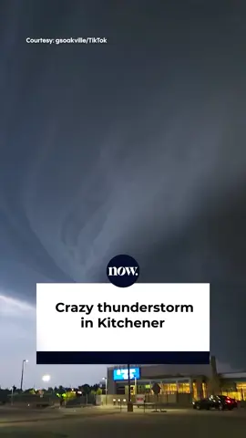 A wild thunderstorm that looked like a tornado was caught on camera in Kitchener, ON yesterday. Did you see this? 😮🌪 #OntarioStorm #Kitchener