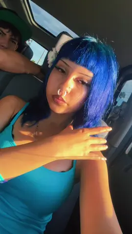 🦋#bluehair #fyp #hairtinsel#ruyifashion #fypシ 