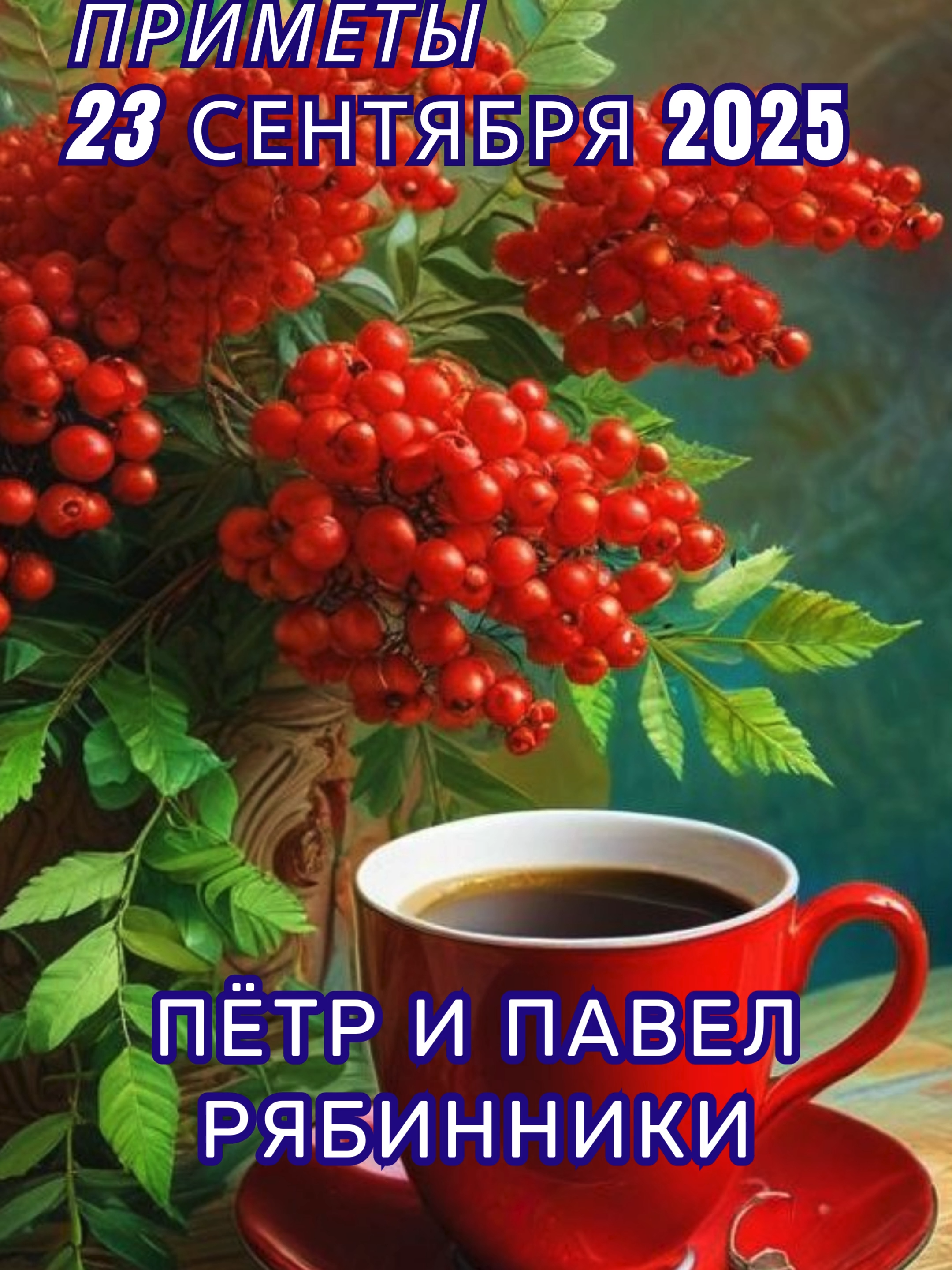 23 сентября народные приметы. Народные приметы. Пётр и Павел Рябинники. Какой сегодня праздик? 23 сентября именины #приметынарод #именины #народныеприметы #приметынакаждыйдень #какойсегодняпраздник #23сентября @celebration_every_day_