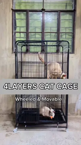 napaka estetik at super tibay ng cat cage na ito 👌perfect para sa aking mga furbabies😻#movable #heavyduty #catcage #furbaby #petcage 