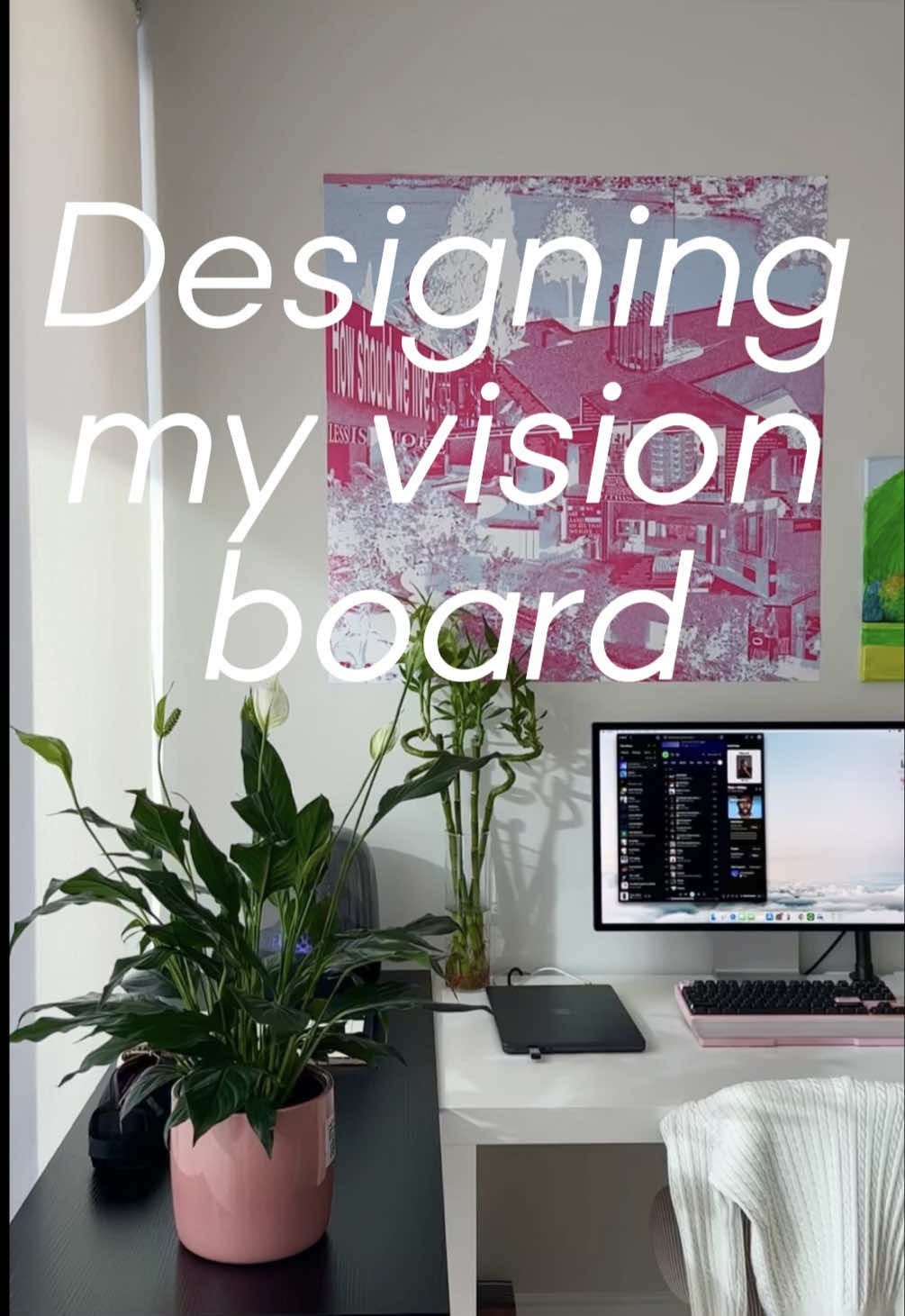 Manifesting creative abundance in my post-grad life! 🌌🩷 Built with @Adobe Photoshop and Illustrator. Students save over 60% off Creative Cloud Pro when you sign up with your student email! #architecture #design #posterdesign #roomdesign #adobepartner 