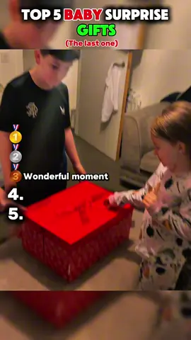 Top 5 Baby Surprise Gifts ❤️ | The Last one ❤️🥹#wholesome #surprisegift #fyp #cute #babiesoftiktok 
