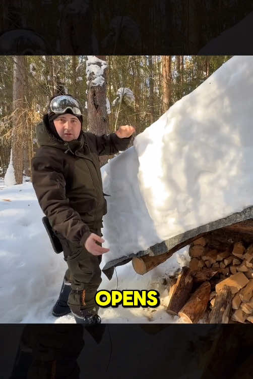 This Underground Cabin Save your life in the Woods #betelhem #bushcrafting #bushcraftsurvival #outdoorlife #bushcraftshelter #survived #wilderness #survivalskills #outdoorliving #snowsurvival #wintersurvival 