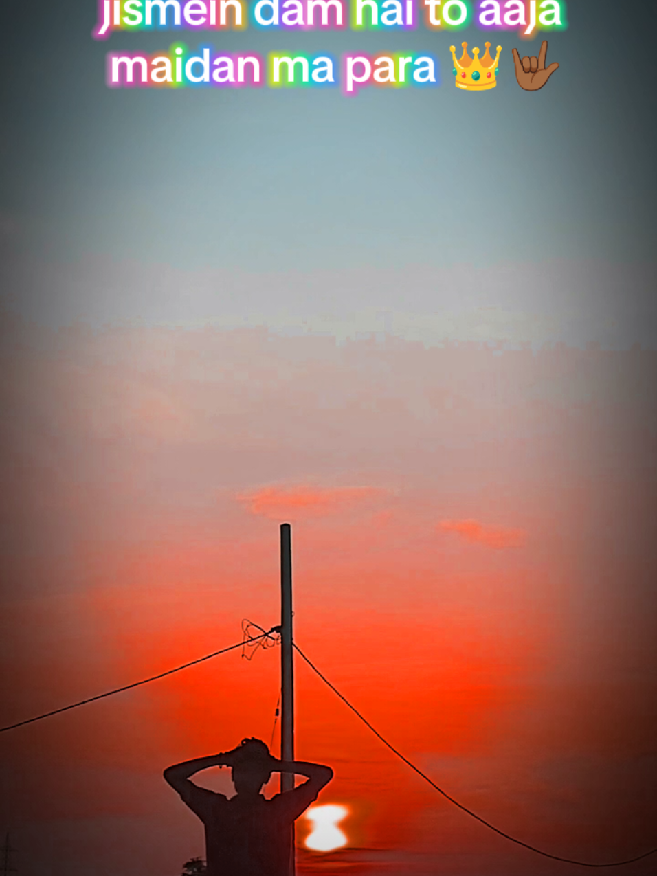 para 👑🤟🏾 jismein Dum hai to aaja maidan ma 💪🏾👑 #attitudeboy #challenge 