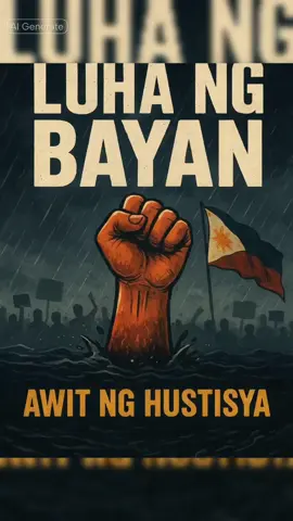 Hustisya Para sa Sambayanan | Makabagbag-Damdaming Protest Song “Hustisya Para sa Sambayanan” is a powerful protest song that captures the pain, hunger, and frustration of ordinary Filipinos, while demanding accountability from those in power. Through heartfelt verses and a rising chorus, this anthem becomes the voice of the people — crying out for justice, truth, and change. 🎶 Let the cry of the masses be heard: Hustisya! Para sa Sambayanan! 🔔 Don’t forget to LIKE, COMMENT, SHARE, and SUBSCRIBE for more songs of truth and resistance. #HustisyaParaSaSambayanan #ProtestSong #VoiceOfThePeople #AntiCorruption #FilipinoSong 