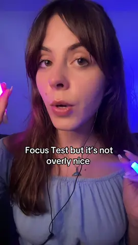 ASMR Focus Test but it’s not overly nice concept inspired by my girl @Kealoha ASMR 💗✨ #asmrvideo#asmr#asmrsounds#followmyinstructions#relaxing 
