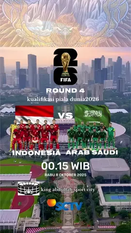 Timnas indonesia akan bertanding kembali melawan Arab saudi dibulan oktober untuk kualifikasi piala dunia 2026🇮🇩🦅 #timnasday #timnasindonesia #kualifikasipialadunia2026 #round4 #indonesiavsarabsaudi 