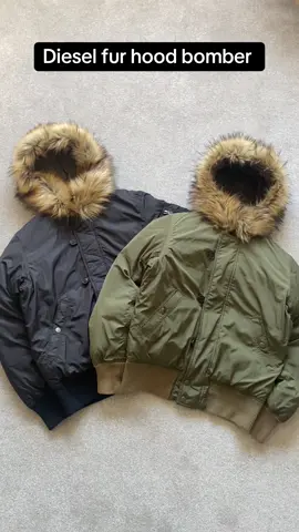 Diesel fur and zip hood bomber jacket  #foryoupagе #fyp #archive #vintage #diesel 