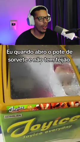 Quando o pote de sorvete não tem feijão  #humor #react #viral #comedia #engraçado 