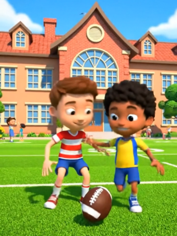 Kids Playing Football⚽  #cartoons 