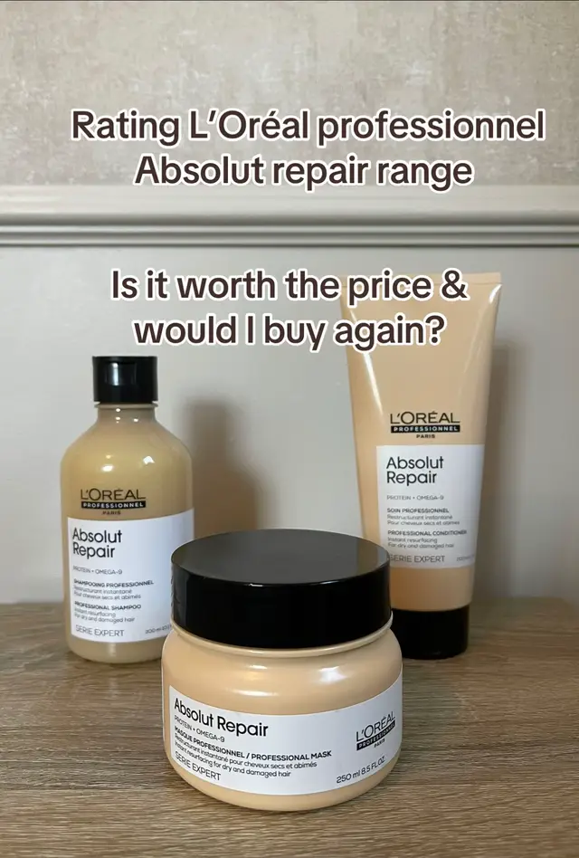 ✨An honest review about @L’Oréal Professionnel Absolut Repair does it REALLY fix damaged hair or just hype? 💇🏻‍♀️🫶    #lorealprofessionnel #haircareroutine #hairtransformation #hairtok #luxuryhair 