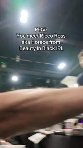 Love you all back 😂❤️ #riccoross #BeautyInBlack #horace #horrorcon