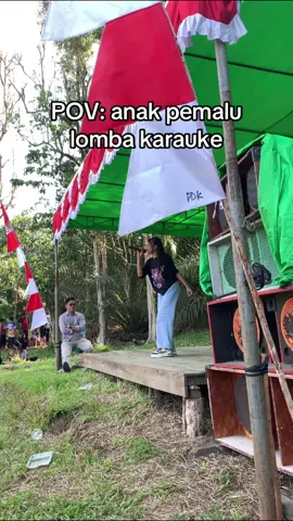 Seketika jadi biduan🗿#fypシ #masukberandafyp #lomba17agustus #karauke 