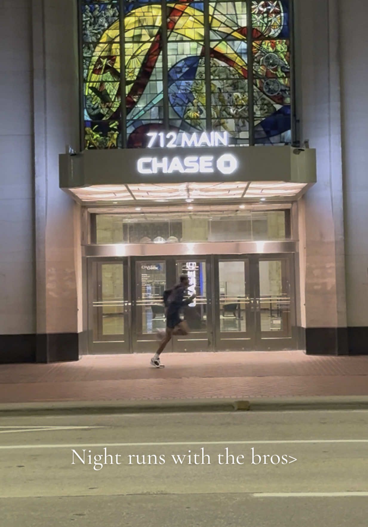 night run w the guys in #houston 