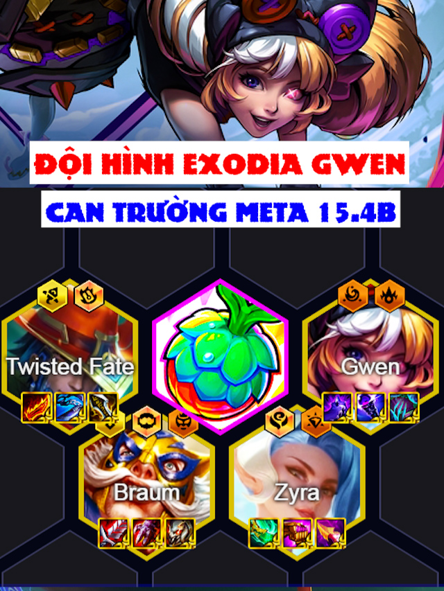 ĐỘI HÌNH EXODIA GWEN CAN TRƯỜNG PHIÊN BẢN MỚI META 15.4B#thanhbinztft #teamfighttatics #tftmemes #leagueoflegends #set15 #leagueoflegendsmemes #league #lolchess #autobattler #롤체 #dtcl #lmht #exe #reroll #tft #metatft #doihinhtft #doihinhmanhleorankdtcl #phale #tftmobile #exodia #gwen