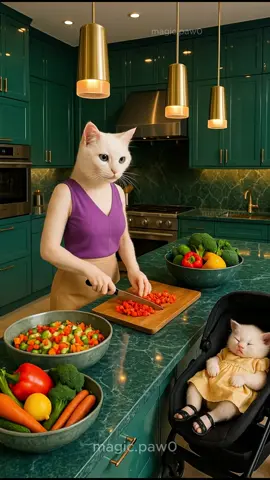 carelessness lose her everything #magicpaw #ai #aivideo #cat 