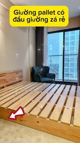 Giường pallet gỗ thông kín chân đã qua xử lý mối mọt zá sêu rẻ #xuhuong #giuongngudep #pallet #giuongpallet #giuong các bác chọn kích thước trong giỏ hàng nhé