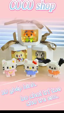 Thế Giới Đồ Chơi Xếp Hình Hello Kitty Sử dụng phiếu giảm giá để đặt hàng, đơn lẻ 8k.#bricks #brickslego #legosanrio #legohellokitty #nyobainproduktiktok #nanoblocks #mainanbalok 