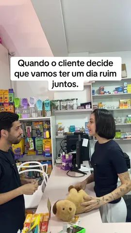 É cada coisa, kkk #fyp #foryoupage #tiktokviral #petshop #bomdia 
