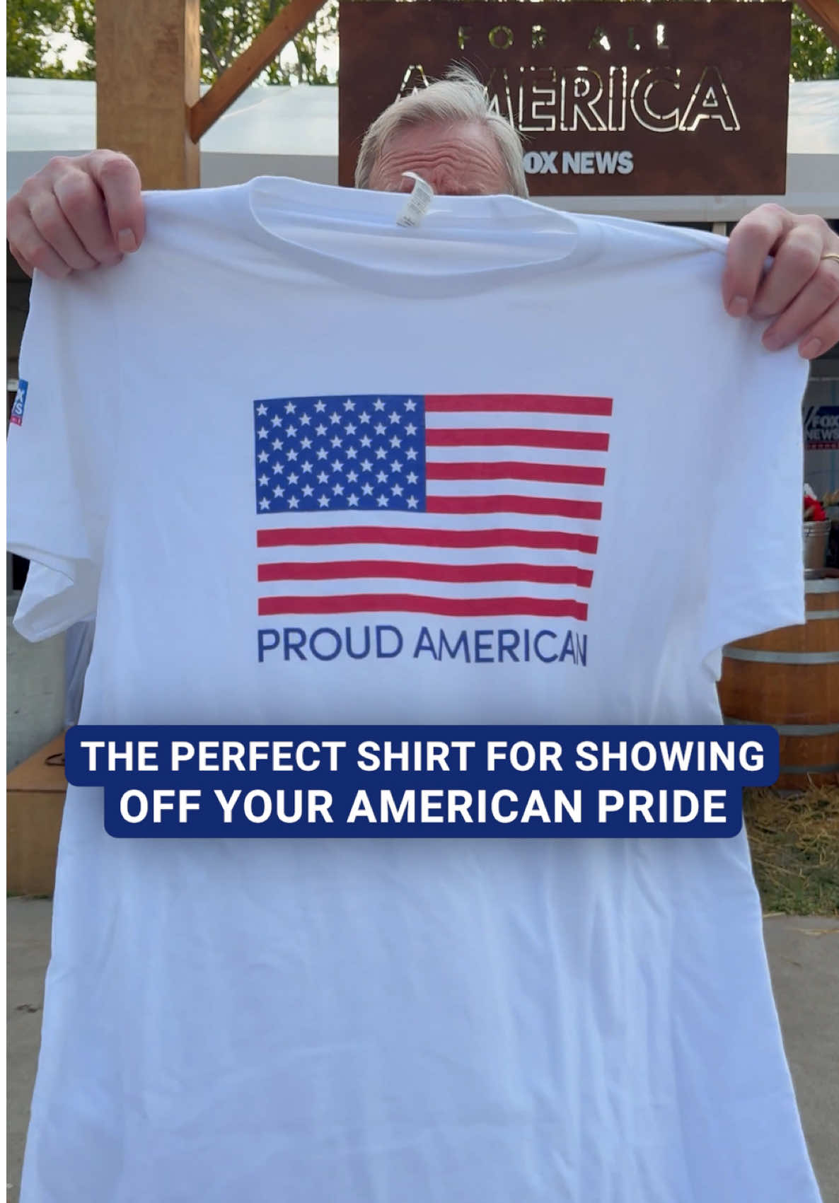 Steve Doocy’s go-to shirt for showing his American pride 🇺🇸 Free shipping on the Fox News TikTok Shop!