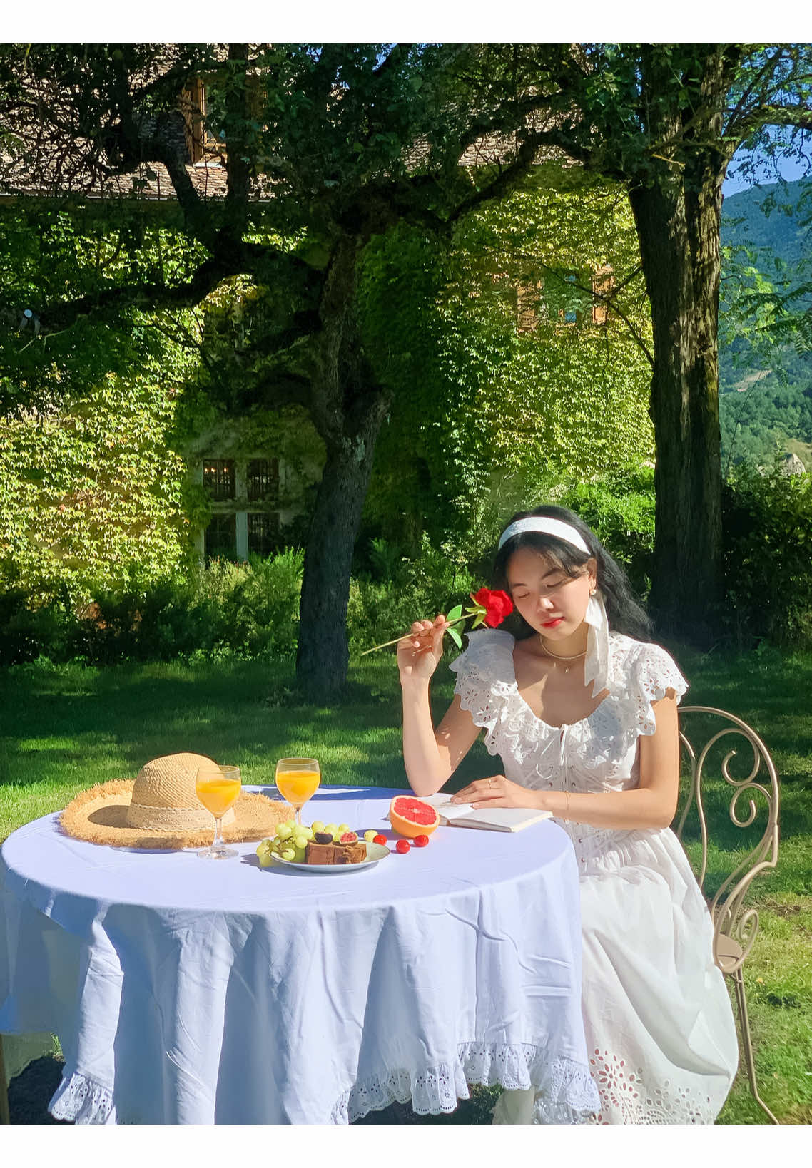 Before summer ends ✨🌿🕊️🥂#summerend #provence #lacemade #frenchstyle #slowliving 