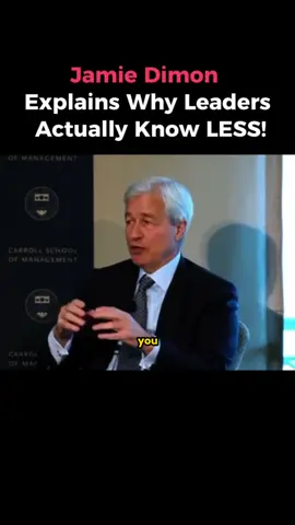 🤨 JPMorgan CEO Jamie Dimon explains what leadership is all about—and why moving up the ladder can leave you knowing less, not more 😮 ------------- 🎓 Class of 2028, want to break into investment banking? Then start NOW! ⏰ Waiting until recruiting kicks off means you’re already late. 💼 WSO Academy gives you 1:1 mentorship with elite pros, live bootcamps, and everything you need to break in. ✅ Apply to WSO Academy now 👉 Link in bio #jamiedimon #jpmorgan #wallstreet #investmentbanking