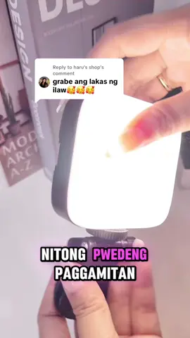 Replying to @haru's shop sa liit neto dimo akalain na ang dami niyang pwede paggamitan. #tnwfilllight #emergencylight #ledlight 