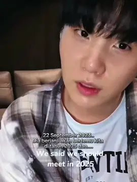 Dia bener2 nepati janjinya.. untuk ketemu kita di tahun 2025😭😭😭😭😭#min yoongi 🐱🍊 #updateonig #foryoupage 