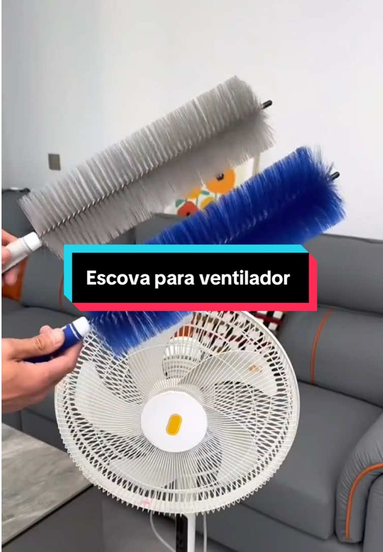 Escova para ventilador, ela é prática e útil pra sua casa! #achadinhodecasa #ventilador #limpeza #flypシ #viraltiktok 