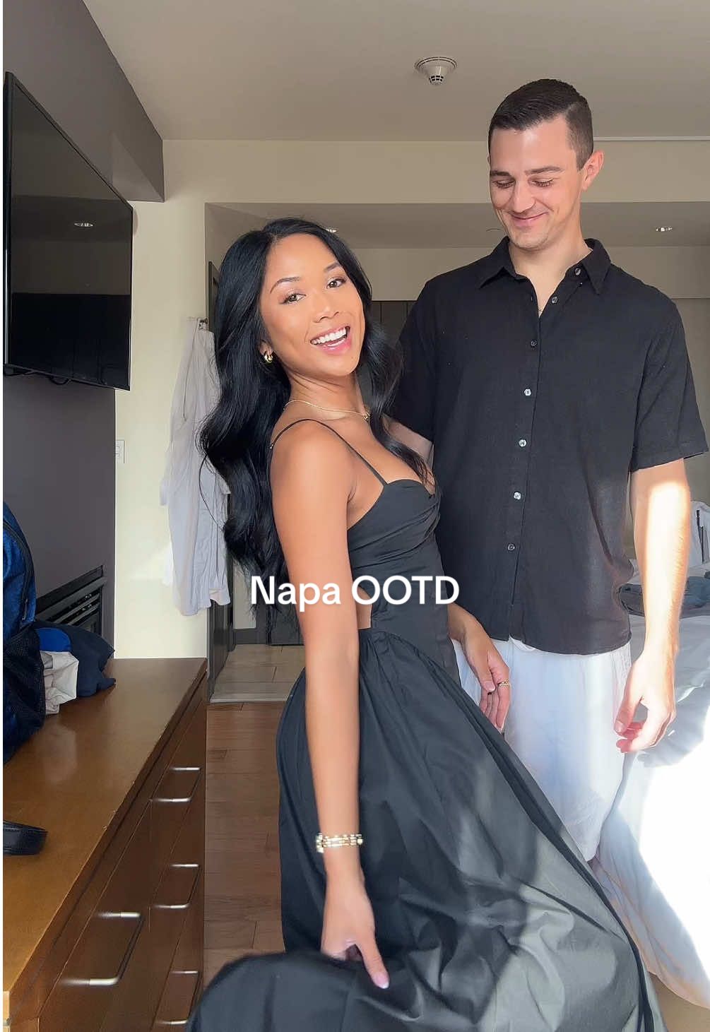 my birthday boy is 30!!! 🥳 @NIA The Brand @target @EVRY JEWELS @gorjana @abercrombie @Cole Haan    #OOTD #coupleootd #winetastingoutfit #napavalley #napawinecountry 